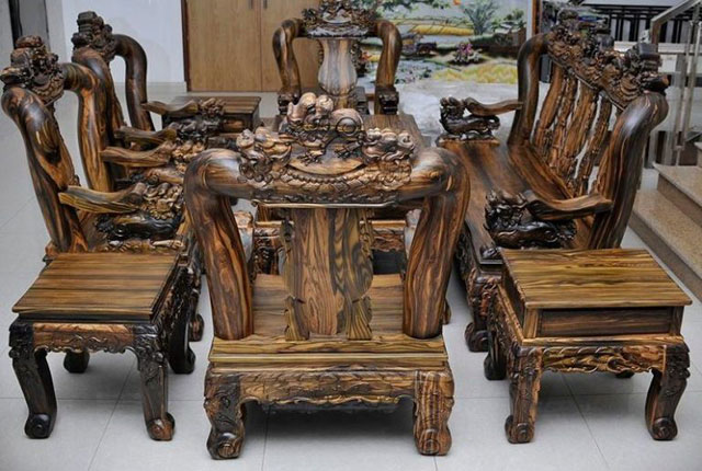 Bàn Ghế Gỗ Mun